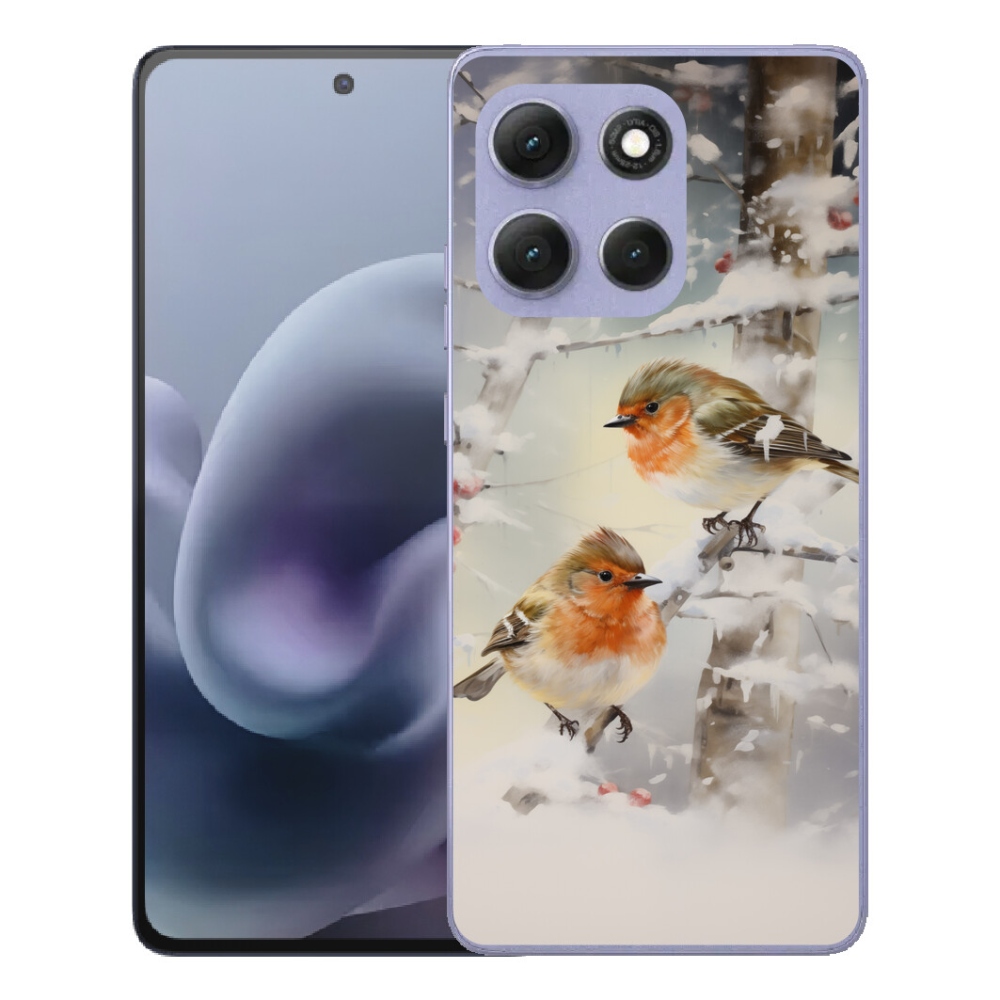 mmCase gélhuzat a Motorola Moto G86 Power 5G-hez – madarak télen