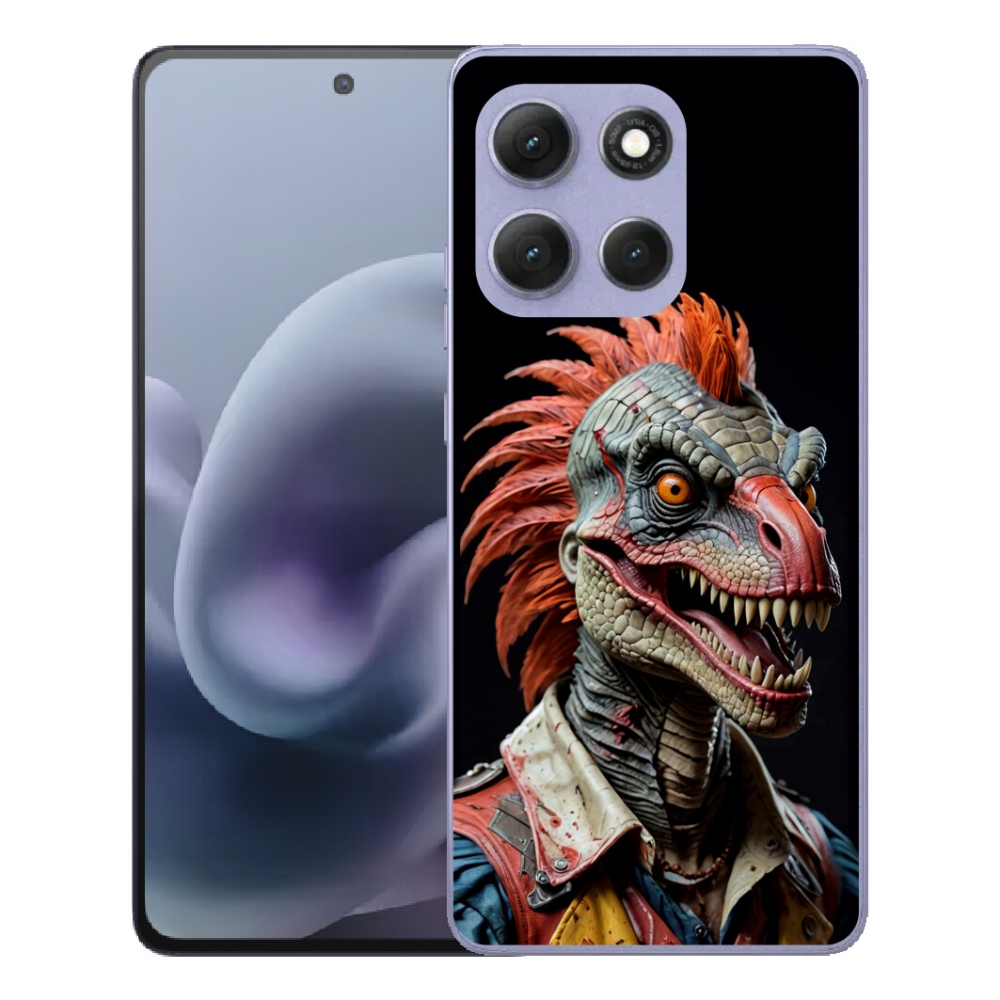 mmCase gélhuzat a Motorola Moto G86 Power 5G-hez – punk dinoszaurusz