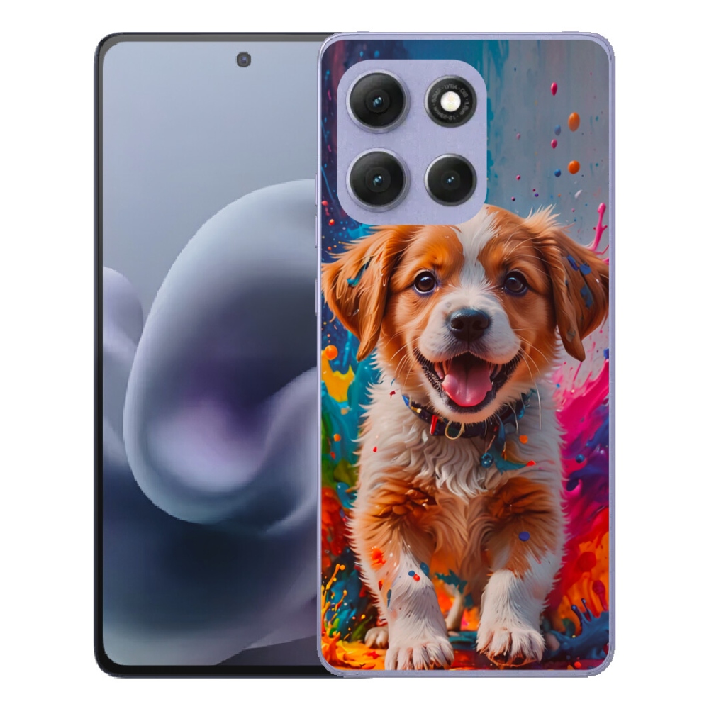 mmCase gél tok a Motorola Moto G86 Power 5G-hez – aranyos kiskutya 3