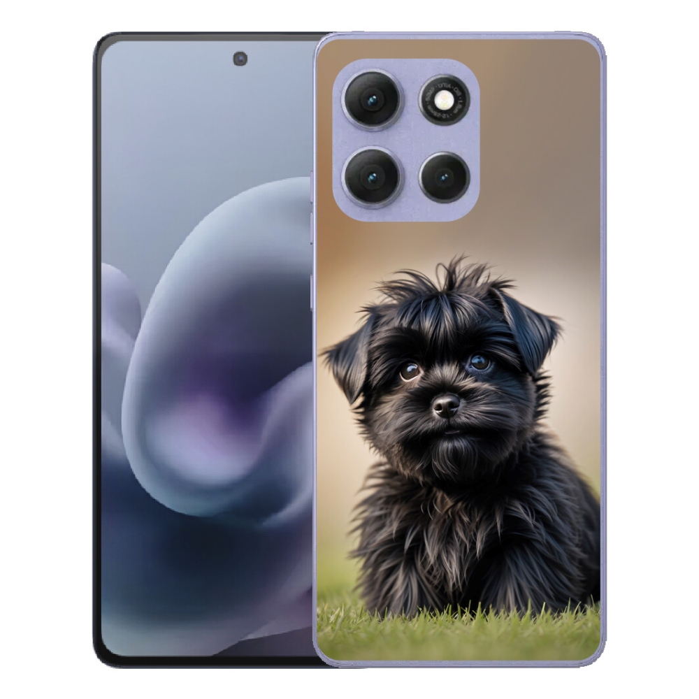 mmCase gél tok a Motorola Moto G86 Power 5G-hez – aranyos fekete kutyus