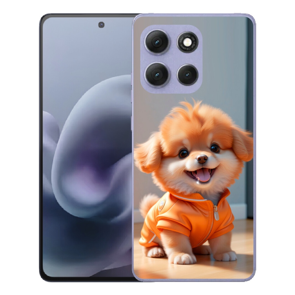 mmCase gél tok a Motorola Moto G86 Power 5G-hez – aranyos pomerániai pulóverben