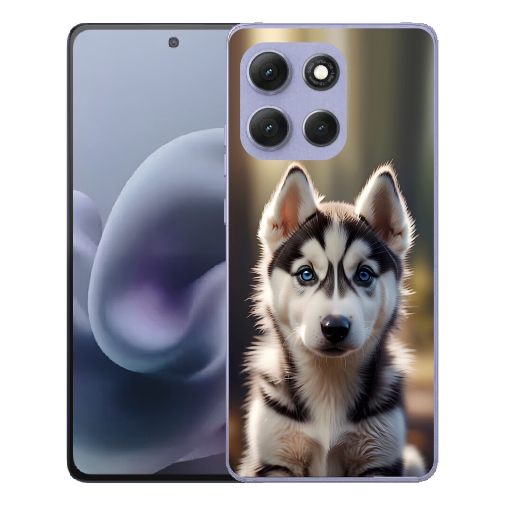mmCase gél tok a Motorola Moto G86 Power 5G-hez – aranyos szibériai husky