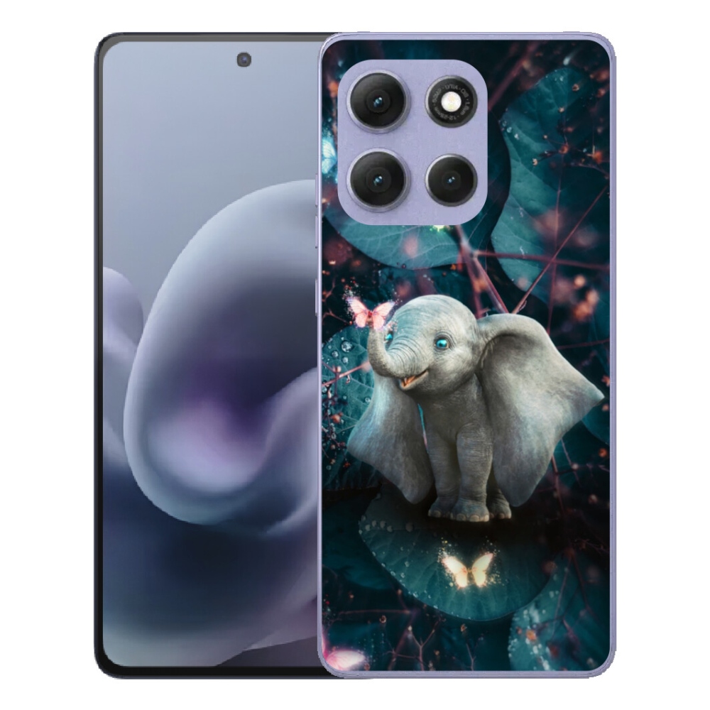 mmCase gél tok a Motorola Moto G86 Power 5G-hez – aranyos elefánt