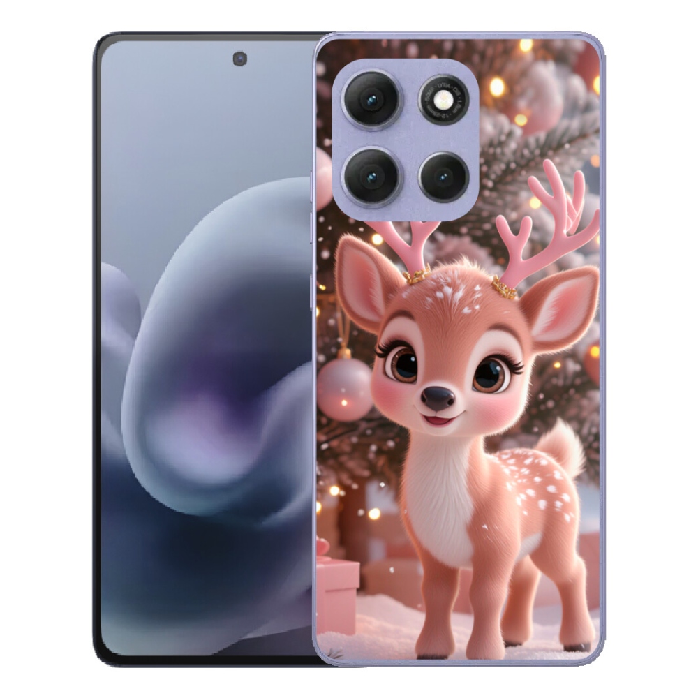 mmCase gél tok a Motorola Moto G86 Power 5G-hez – aranyos rénszarvas
