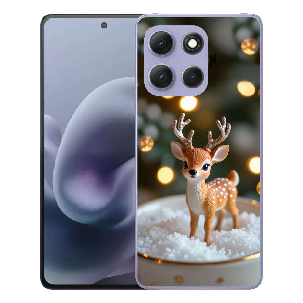 mmCase gél tok a Motorola Moto G86 Power 5G-hez – aranyos karácsonyi szarvas