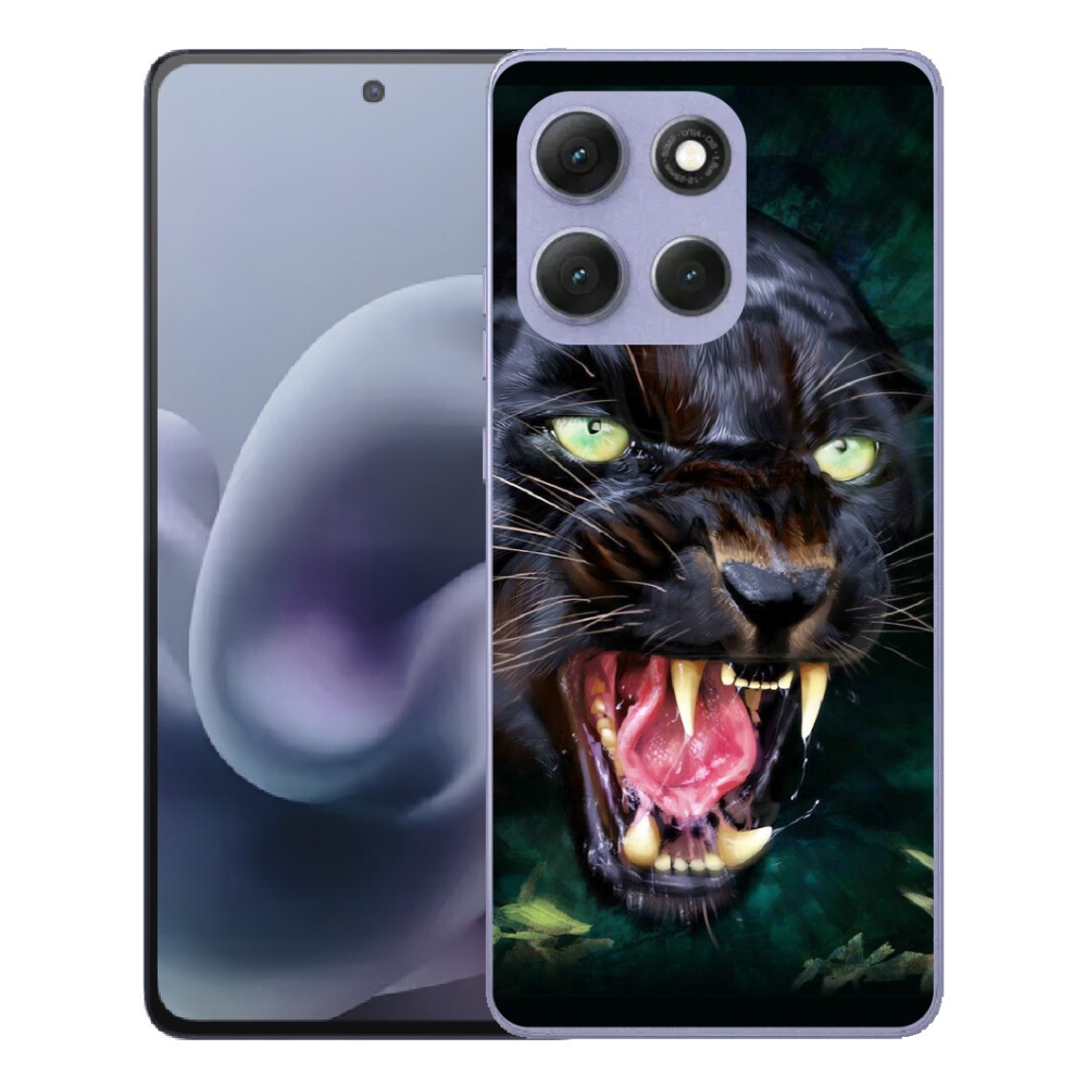 mmCase géltok a Motorola Moto G86 Power 5G-hez – dühös fekete párduc