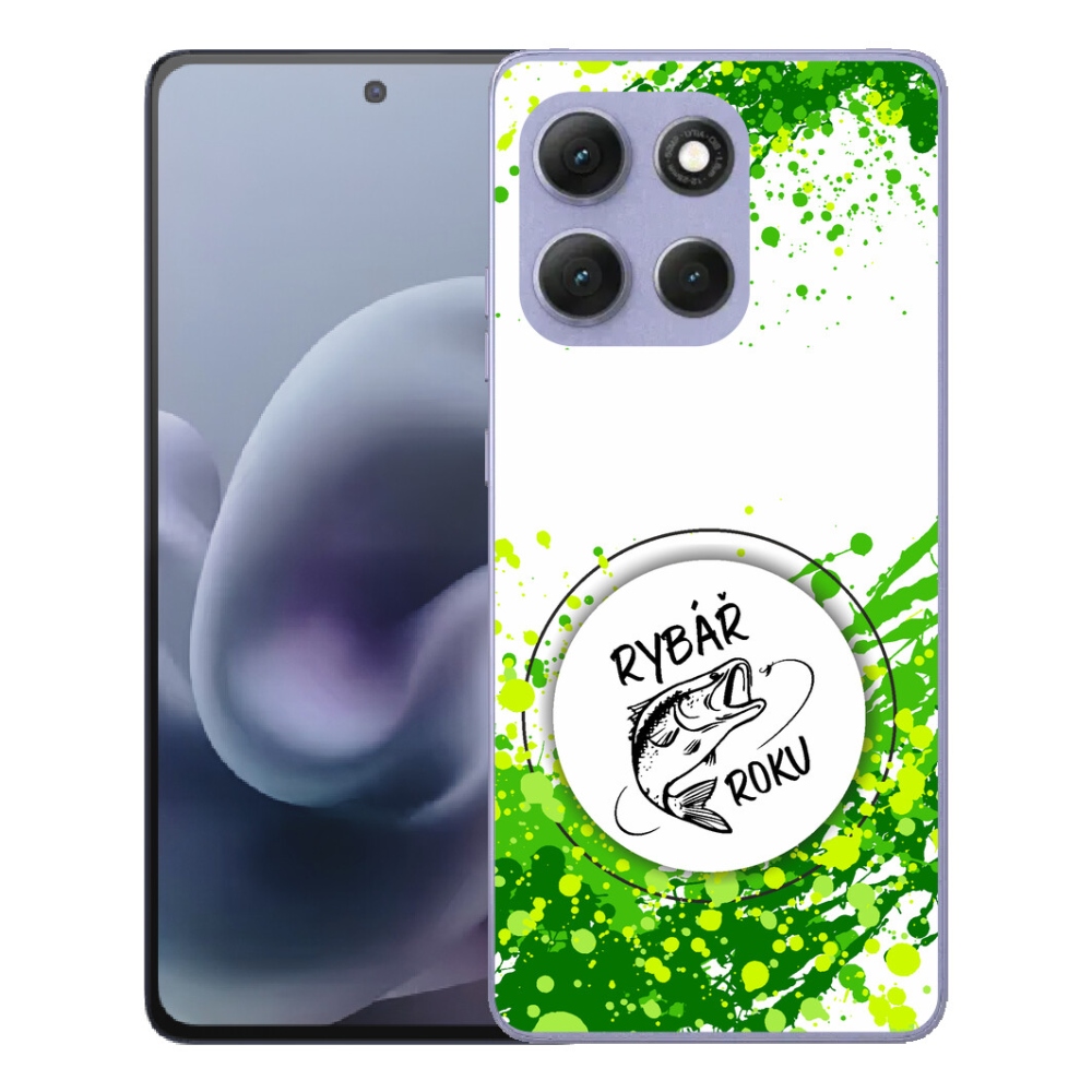 mmCase géltok a Motorola Moto G86 Power 5G-hez – „Az év horgásza” fehér háttérrel