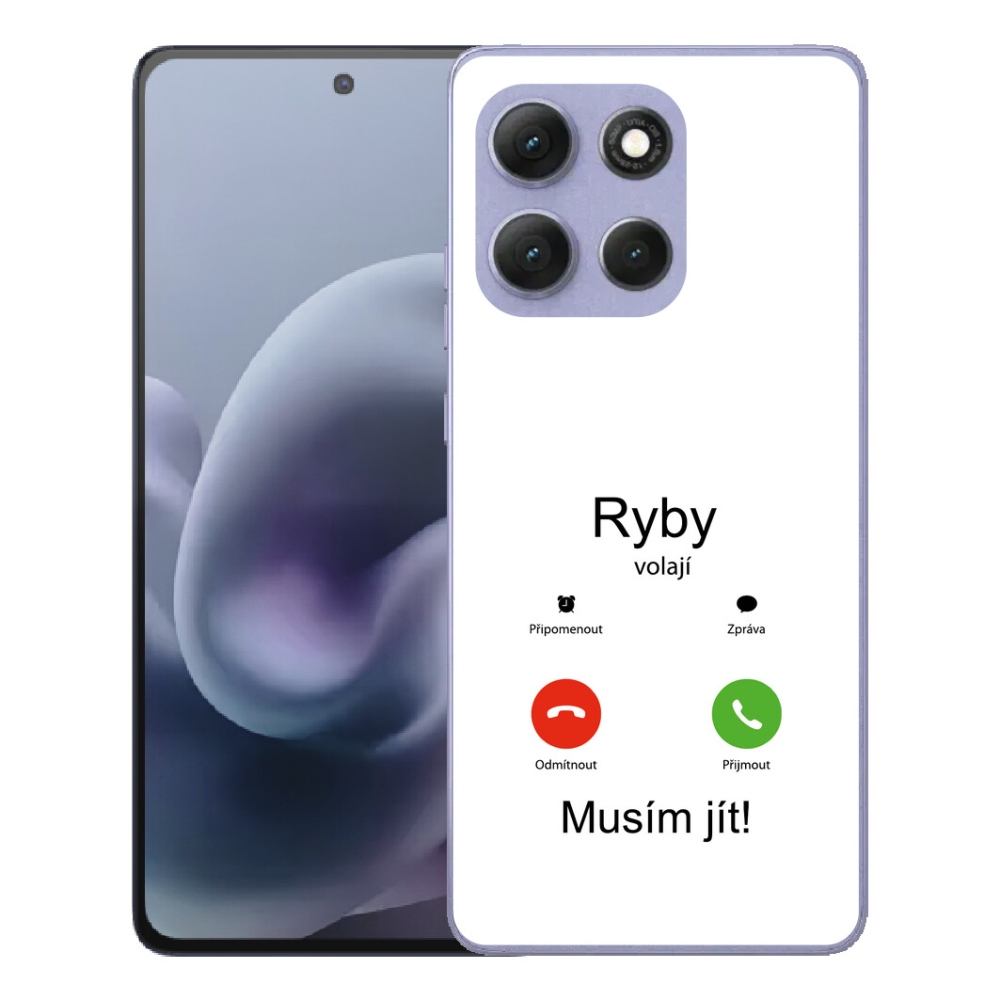mmCase gél tok a Motorola Moto G86 Power 5G-hez – halak fehér háttér előtt