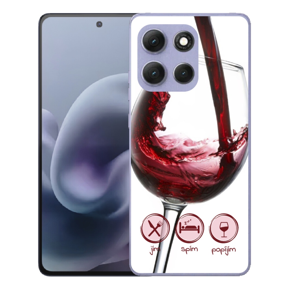 mmCase gél tok a Motorola Moto G86 Power 5G-hez – egy pohár vörösbor