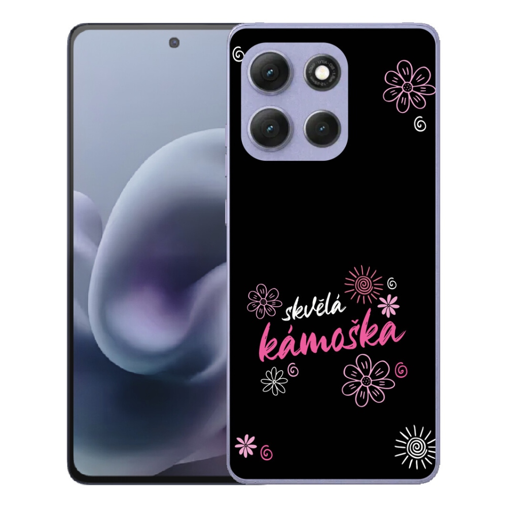 mmCase gél tok a Motorola Moto G86 Power 5G-hez – remek kiegészítő fekete háttérrel
