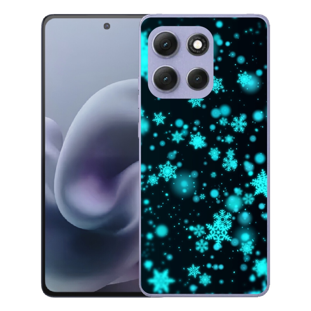 mmCase gél tok a Motorola Moto G86 Power 5G-hez – hópelyhek 1