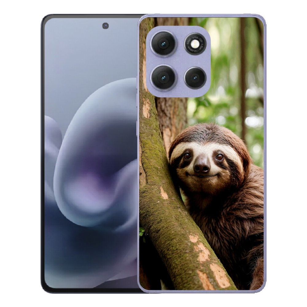 mmCase gélhuzat a Motorola Moto G86 Power 5G-hez – mosolygós lajhár