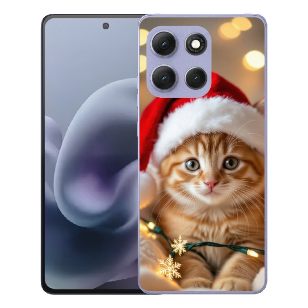 mmCase gél tok a Motorola Moto G86 Power 5G-hez – karácsonyi cica
