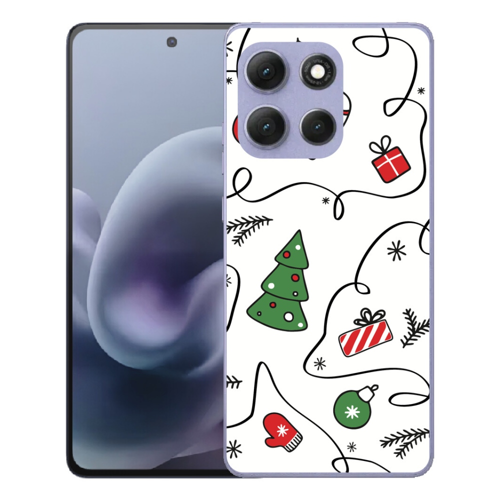 mmCase gélhuzat a Motorola Moto G86 Power 5G-hez – karácsonyi motívumokkal