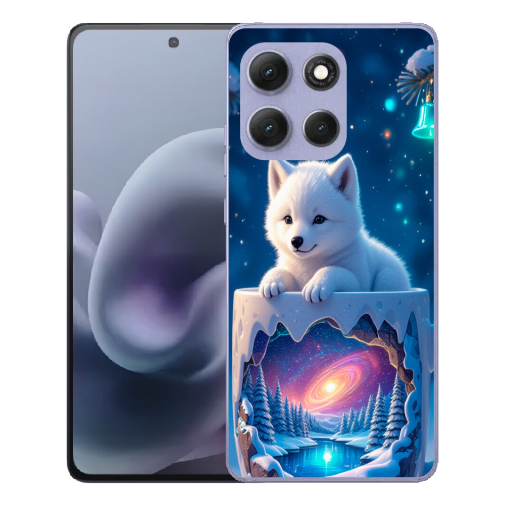 mmCase gél tok a Motorola Moto G86 Power 5G-hez – karácsonyi kiskutya