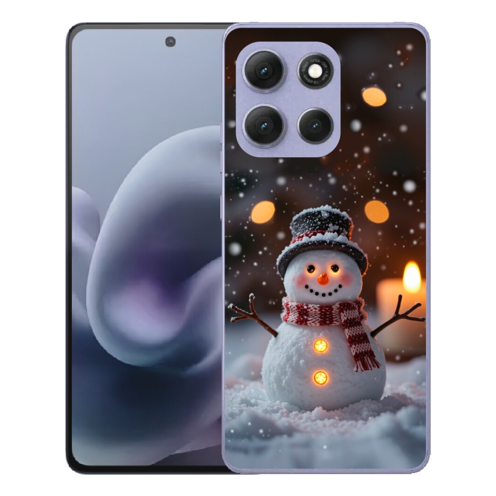 mmCase gél tok a Motorola Moto G86 Power 5G-hez – vidám hóember