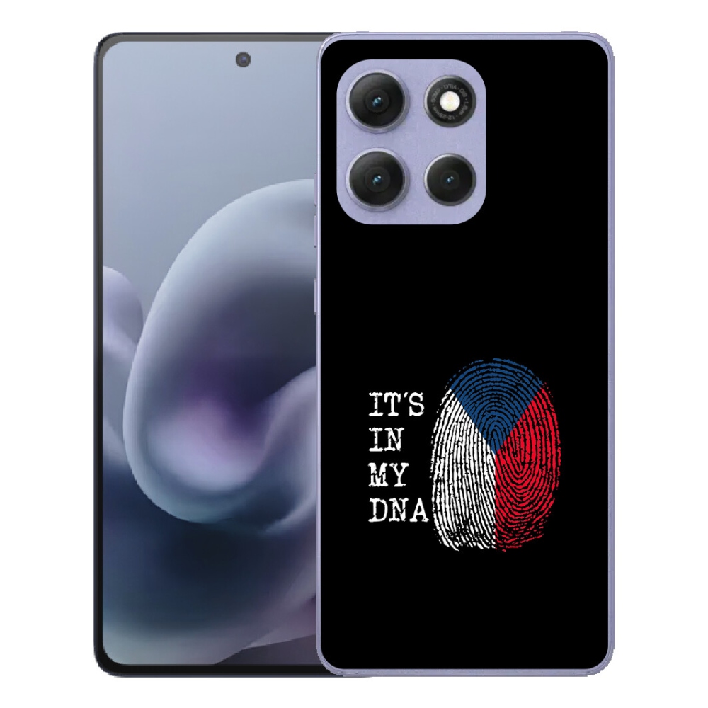 mmCase géltok a Motorola Moto G86 Power 5G-hez – zászló, ujjlenyomat, fekete háttér