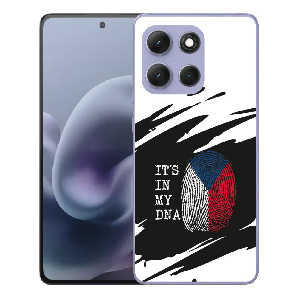 mmCase géltok a Motorola Moto G86 Power 5G-hez – zászló, ujjlenyomat, fekete-fehér háttér