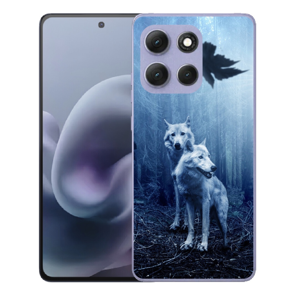 mmCase gélhuzat a Motorola Moto G86 Power 5G-hez – farkasok az erdőben