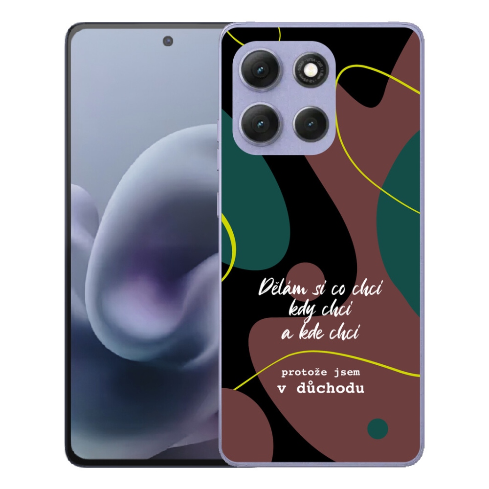 mmCase géltok a Motorola Moto G86 Power 5G-hez – vicces felirat, 10 fekete háttérrel