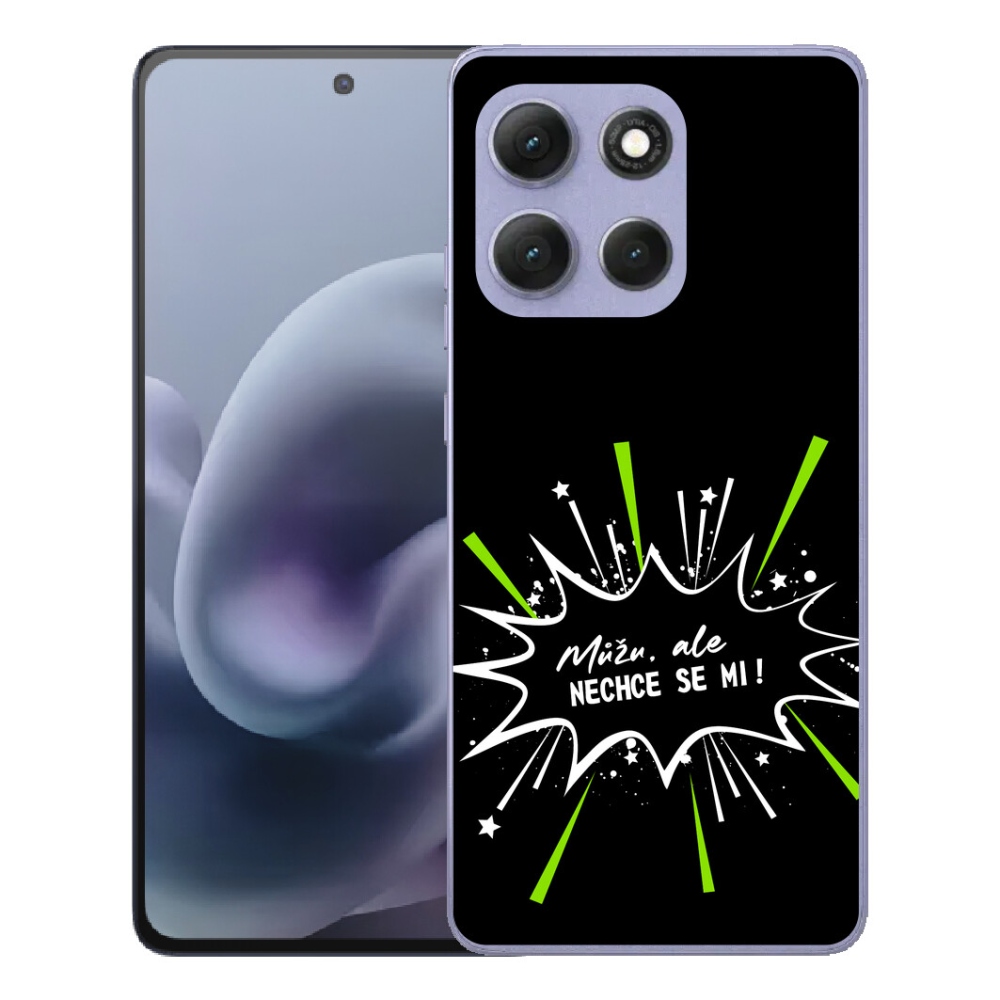 mmCase géltok a Motorola Moto G86 Power 5G-hez – vicces felirat, 11, fekete háttér