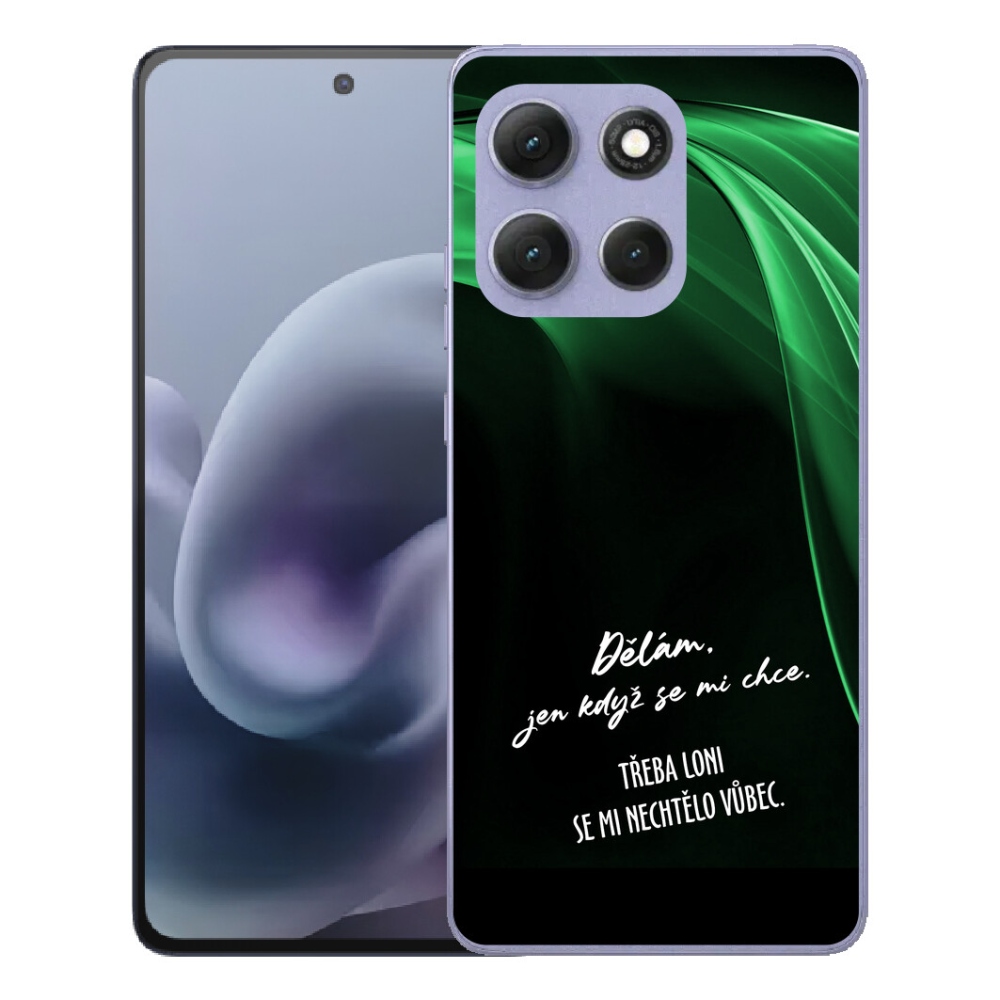 mmCase géltok a Motorola Moto G86 Power 5G-hez – vicces felirat, 12, fekete háttér