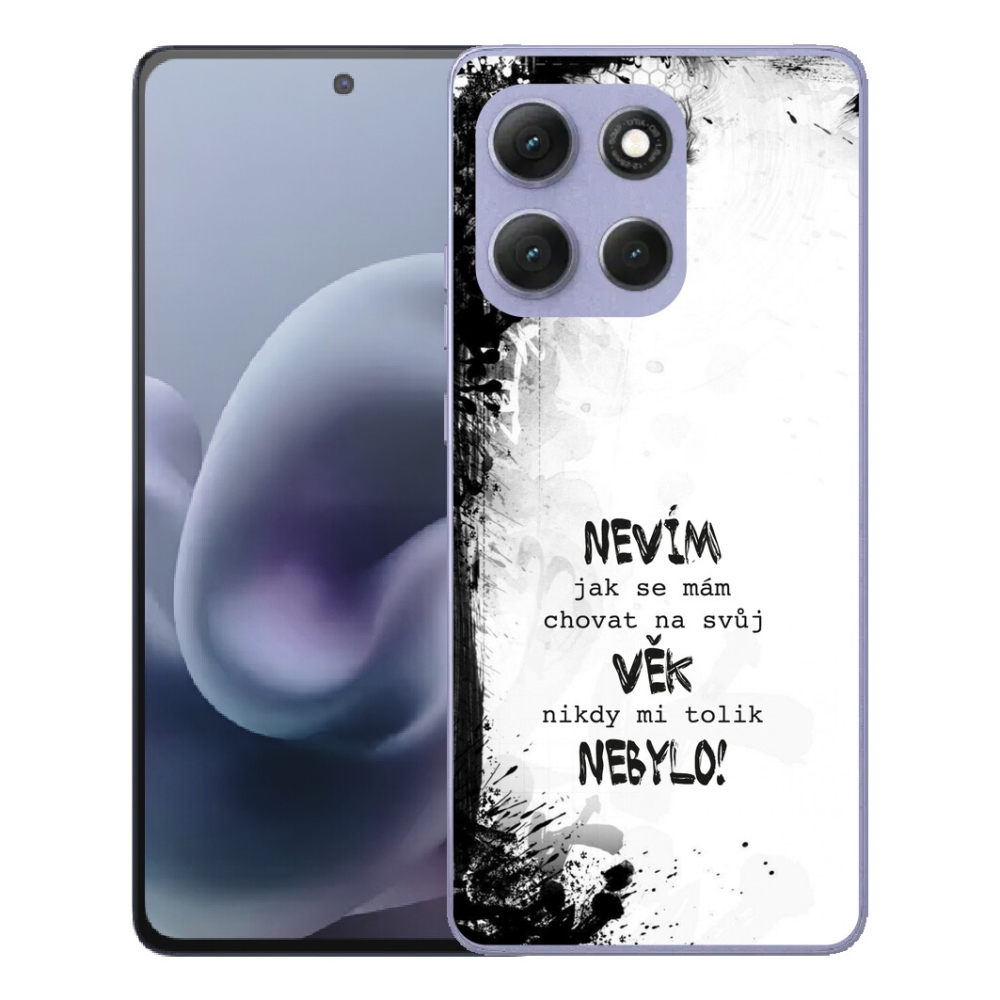 mmCase géltok a Motorola Moto G86 Power 5G-hez – vicces felirat, 14, fehér háttér