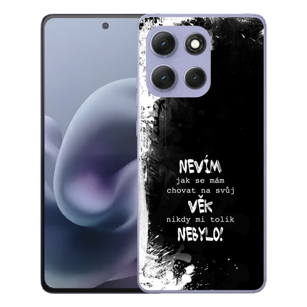 mmCase géltok a Motorola Moto G86 Power 5G-hez – vicces felirat, 14, fekete háttér