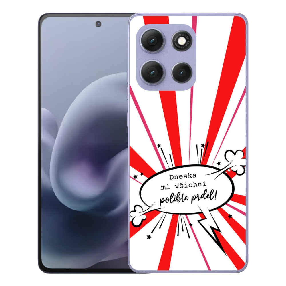 mmCase géltok a Motorola Moto G86 Power 5G-hez – vicces felirat, 15, fehér háttér