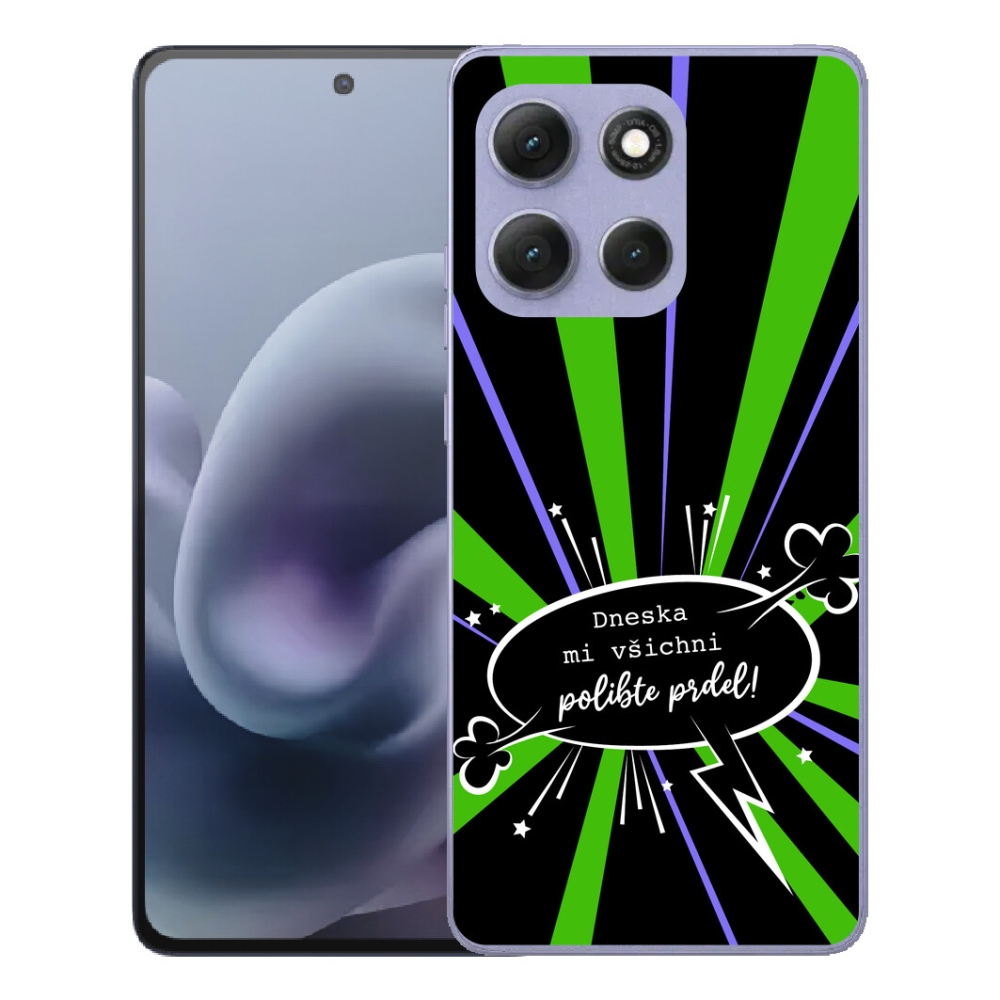 mmCase gél tok a Motorola Moto G86 Power 5G-hez – vicces felirat, 15, fekete háttér