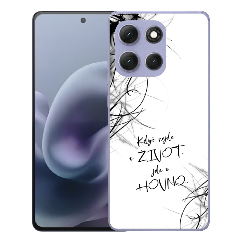 mmCase géltok a Motorola Moto G86 Power 5G-hez – vicces felirat, 16, fehér háttér