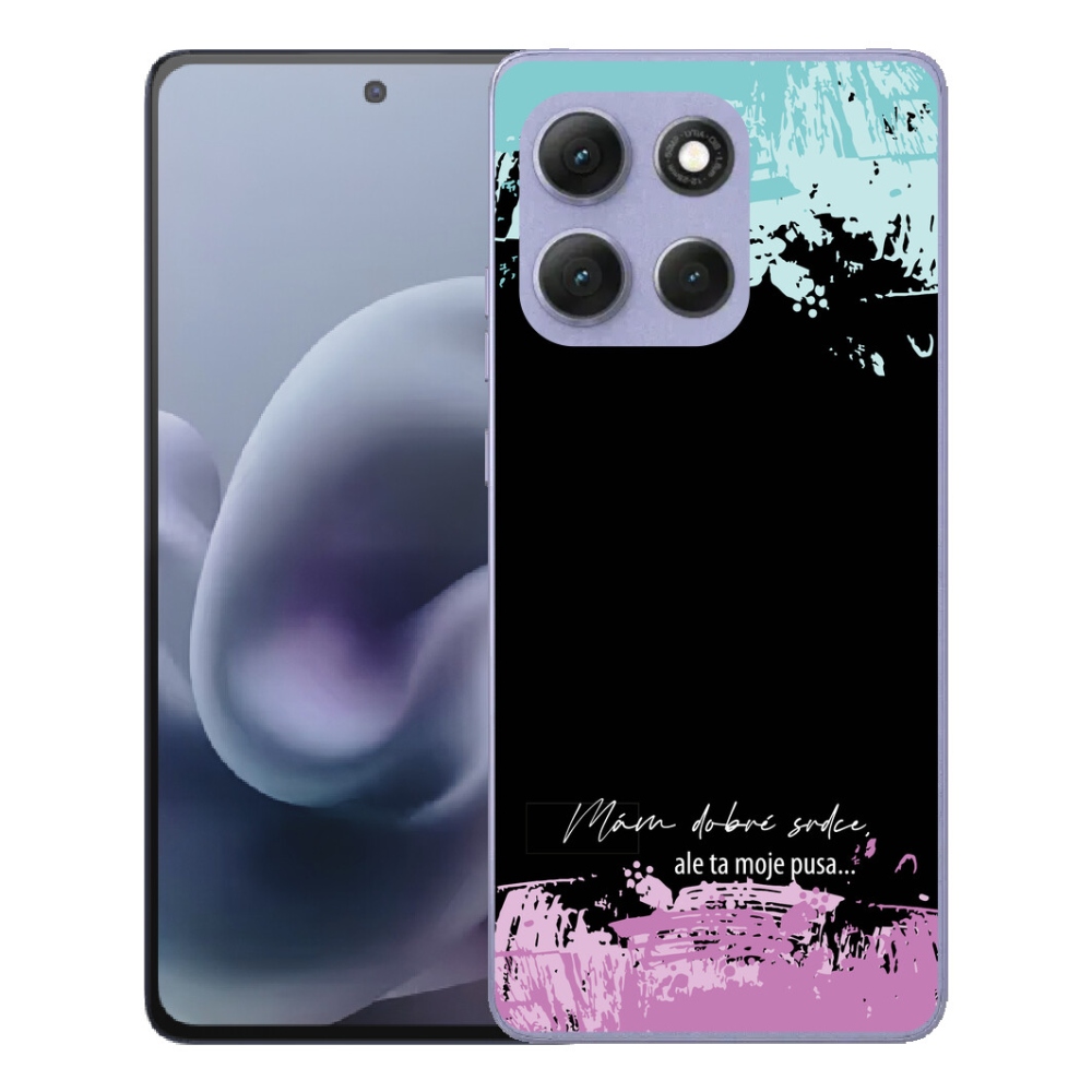 mmCase géltok a Motorola Moto G86 Power 5G-hez – vicces felirat, 3 fekete háttér