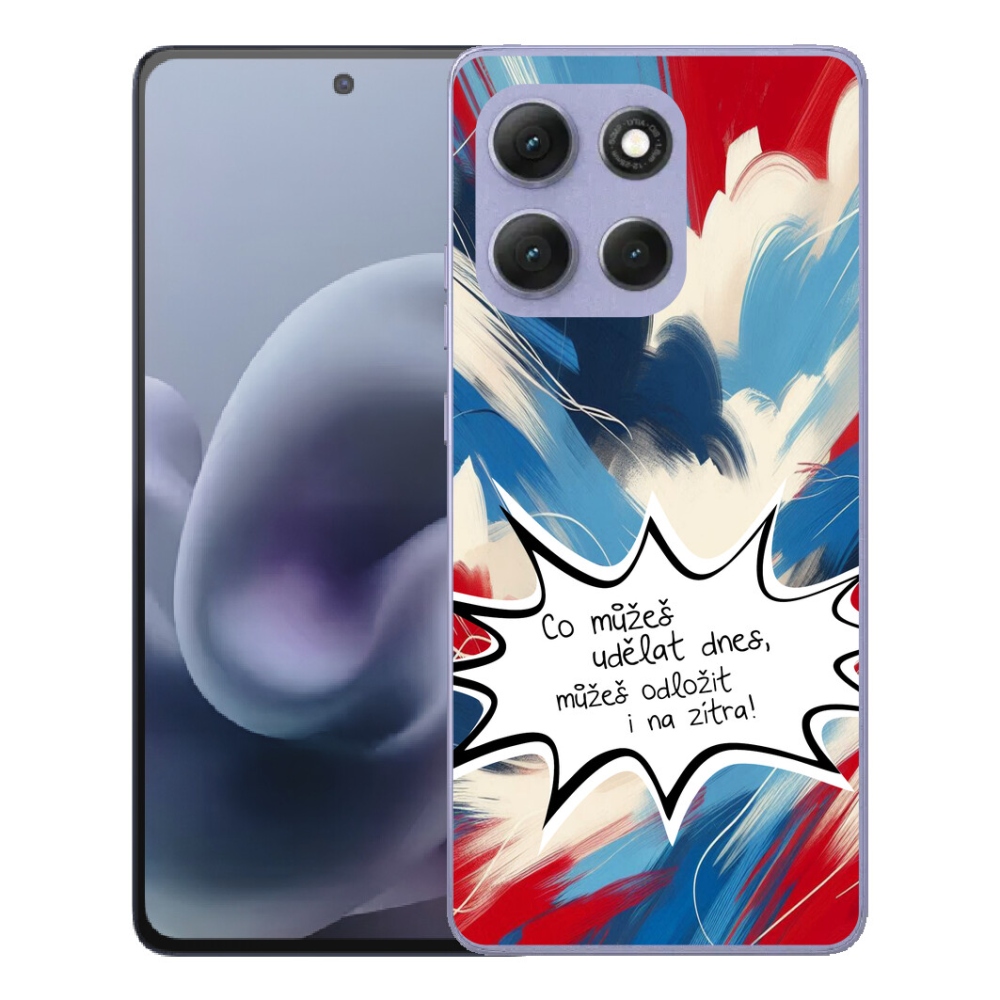 mmCase géltok a Motorola Moto G86 Power 5G-hez – vicces felirat, 9, fehér háttér