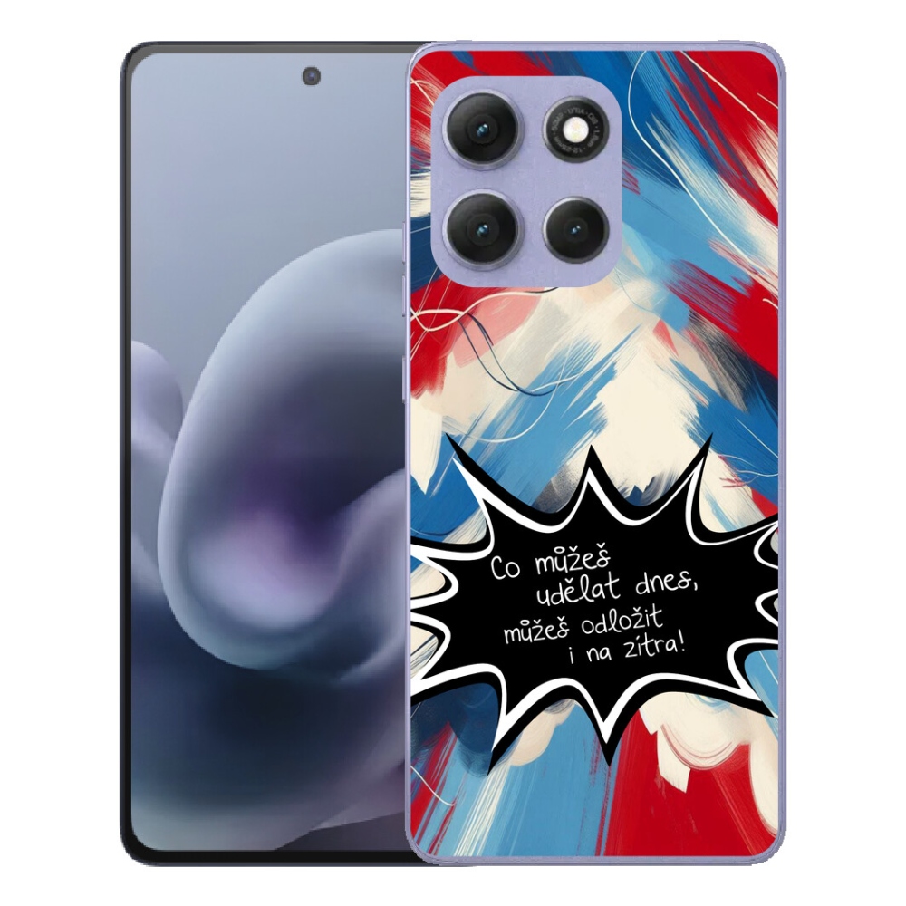 mmCase gél tok a Motorola Moto G86 Power 5G-hez – vicces felirat, 9-es fekete háttér