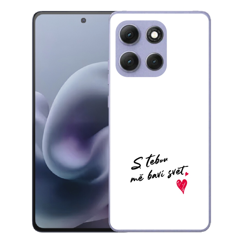 mmCase géltok a Motorola Moto G86 Power 5G-hez – „In Love” felirat, fehér háttér, 1 db