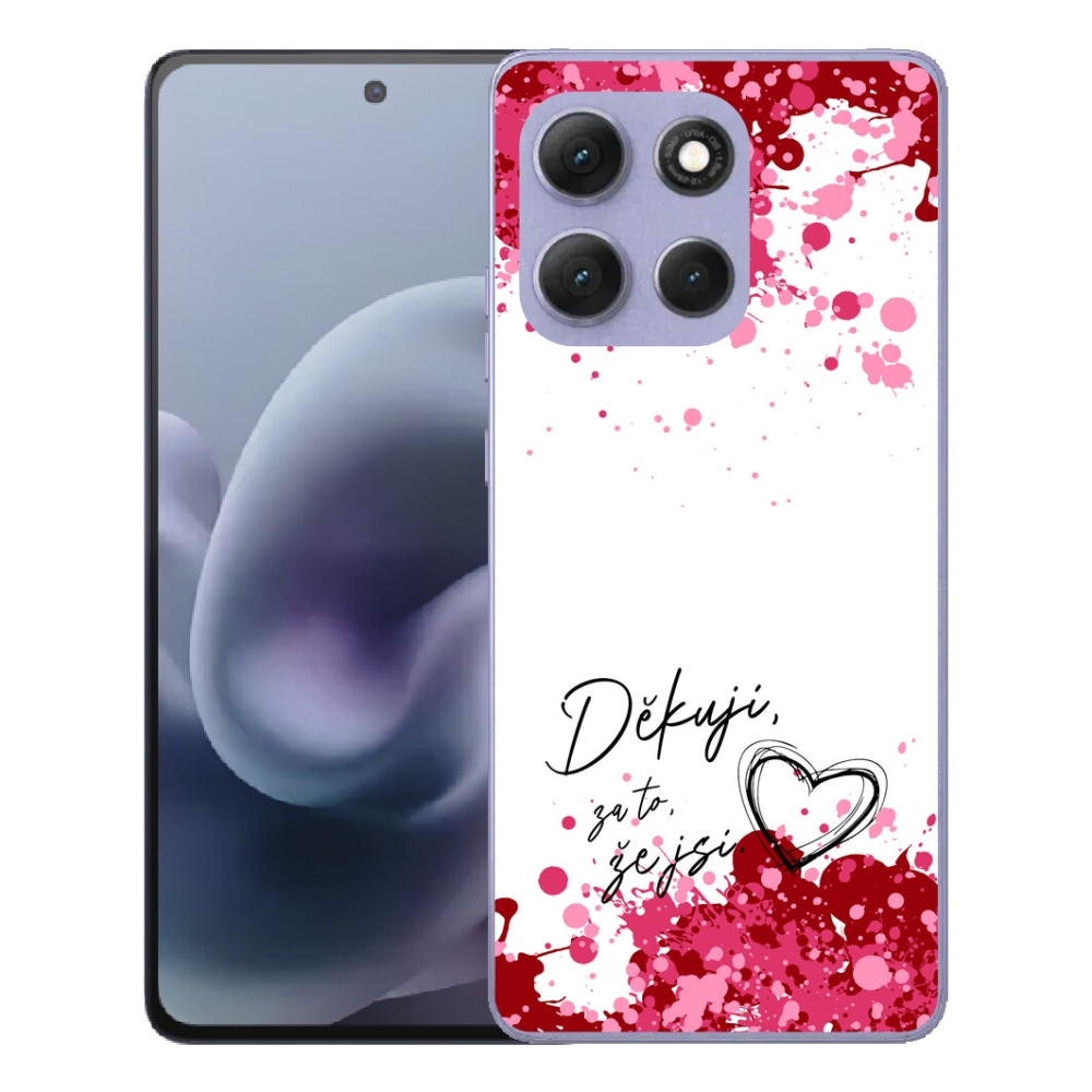 mmCase gél tok a Motorola Moto G86 Power 5G-hez – „In Love” felirat, fehér háttér, 2 darab