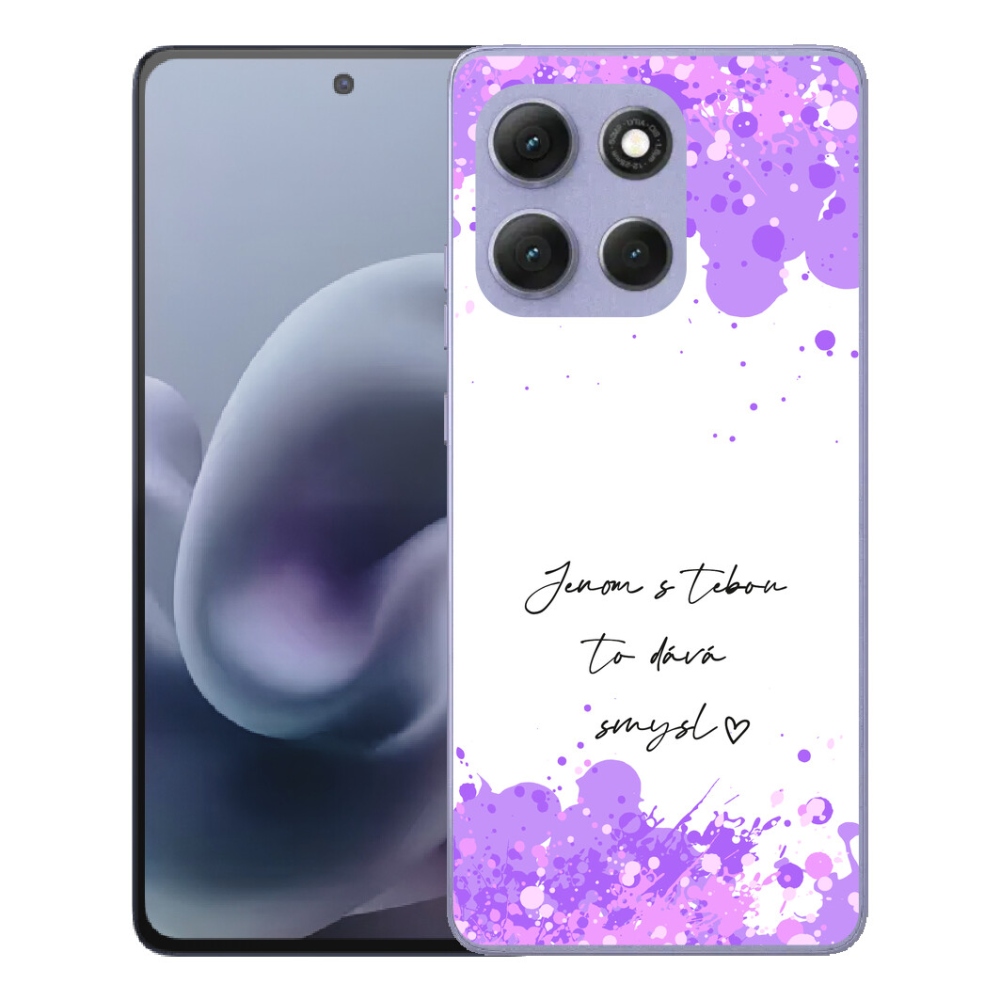 mmCase géltok a Motorola Moto G86 Power 5G-hez – szerelmes felirat fehér háttérrel