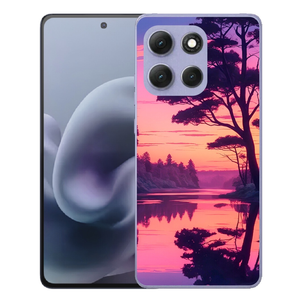 mmCase gélhuzat a Motorola Moto G86 Power 5G-hez – naplemente a tó felett