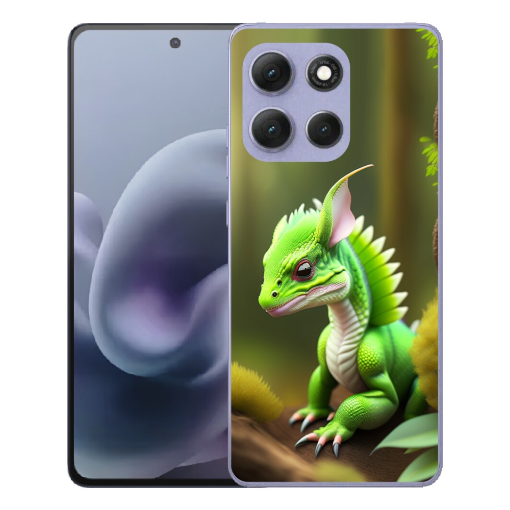 mmCase gél tok a Motorola Moto G86 Power 5G-hez – zöld sárkány