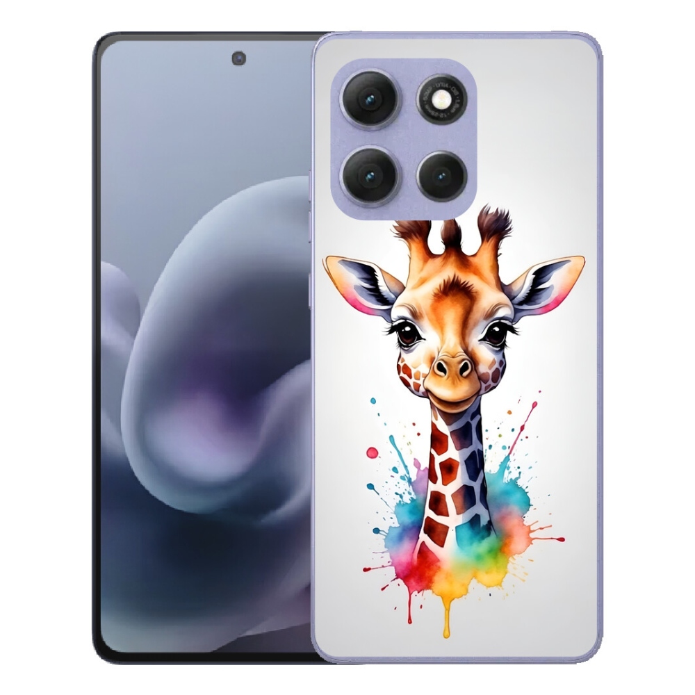 mmCase gél tok a Motorola Moto G86 Power 5G-hez – zsiráf 1