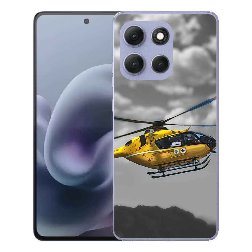 mmCase géltok a Motorola Moto G86 Power 5G-hez – sárga helikopter