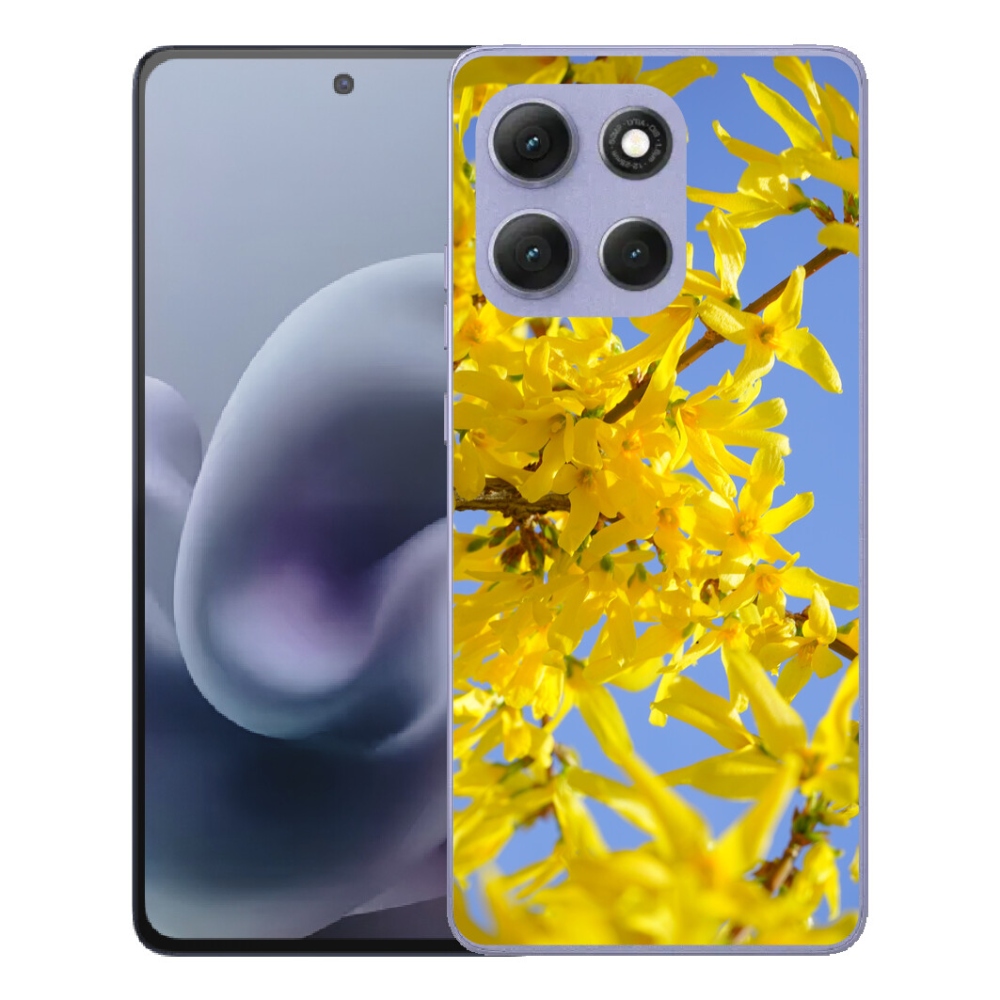mmCase gél tok a Motorola Moto G86 Power 5G-hez – sárga virágok
