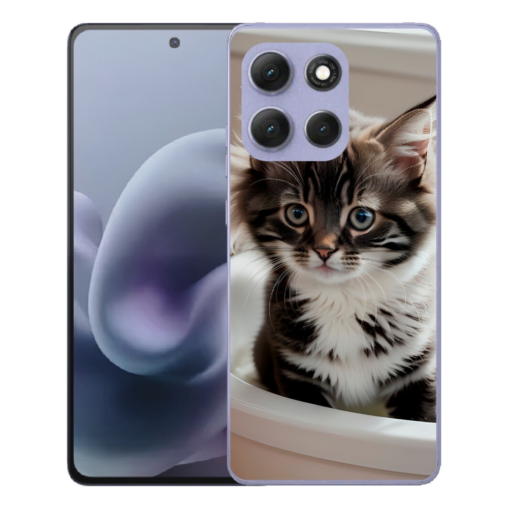 mmCase gél tok a Motorola Moto G86 Power 5G-hez – kíváncsi cica