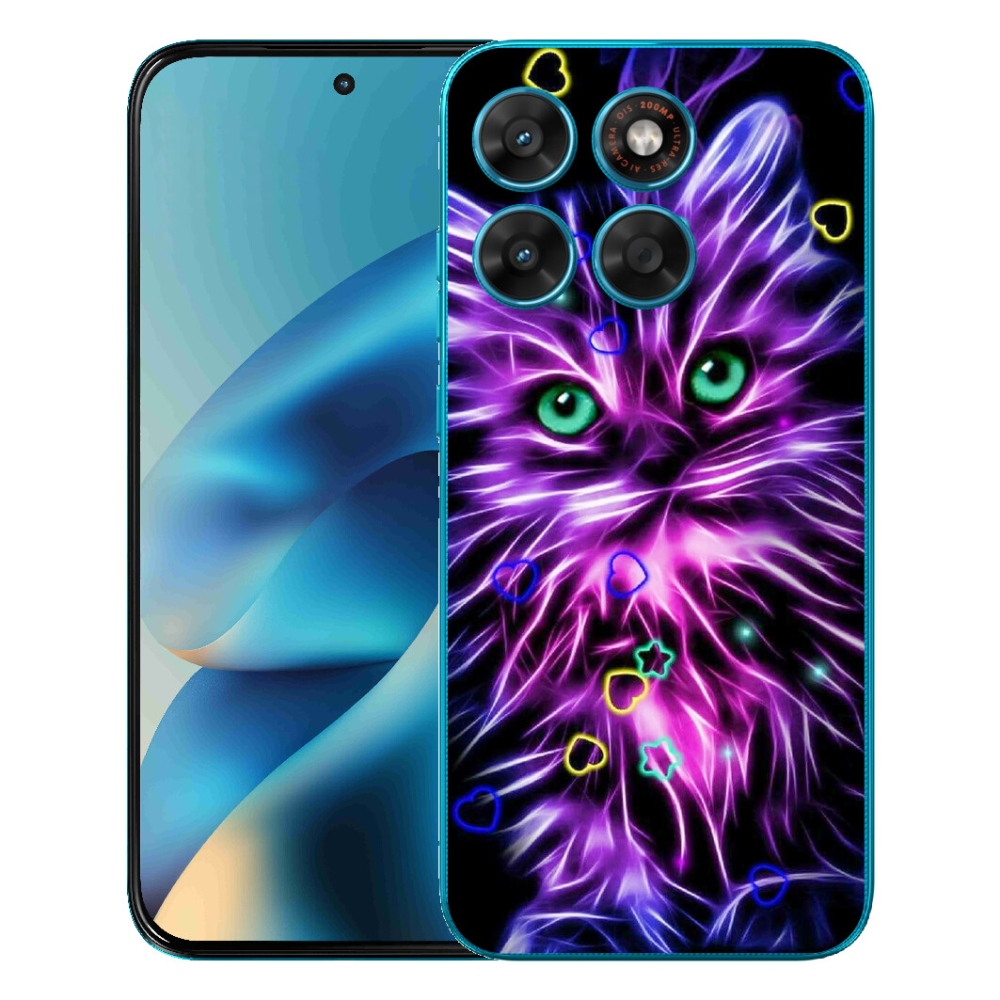mmCase gél tok a Motorola Moto G87/G77/G67 készülékekhez – absztrakt macska
