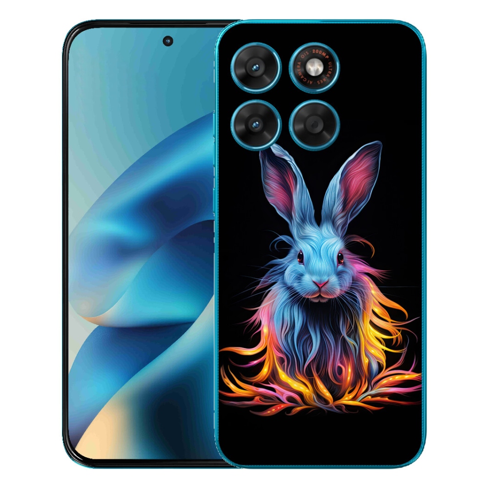 mmCase géltok a Motorola Moto G87/G77/G67 készülékekhez – absztrakt nyúl