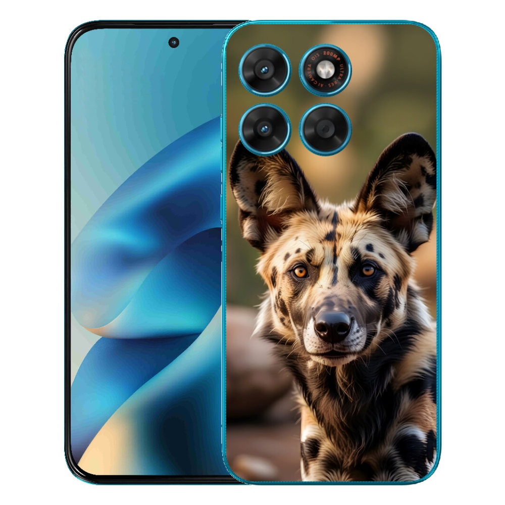 mmCase gél tok a Motorola Moto G87/G77/G67 készülékekhez – afrikai vadkutya