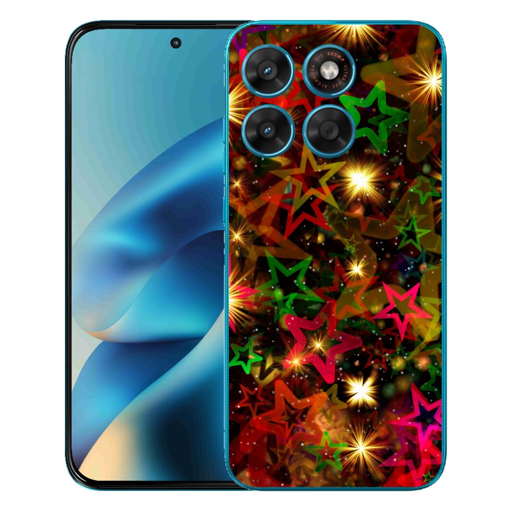 mmCase géltok a Motorola Moto G87/G77/G67 készülékekhez – színes csillagok