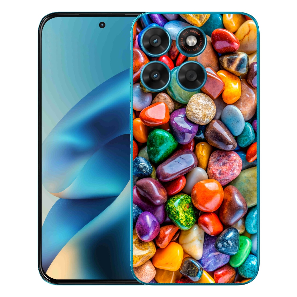 mmCase gél tok a Motorola Moto G87/G77/G67 készülékekhez – színes strasszokkal