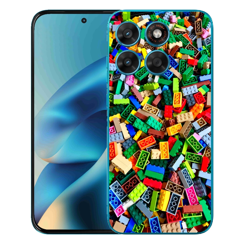 mmCase géltok a Motorola Moto G87/G77/G67 készülékekhez – színes építőelemek