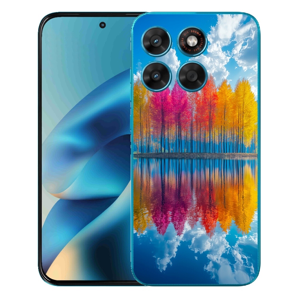 mmCase gél tok a Motorola Moto G87/G77/G67 készülékekhez – színes fák